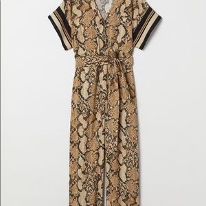 h&m snakeskin jumpsuit